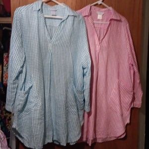 Company Store Gingham Tunics XL